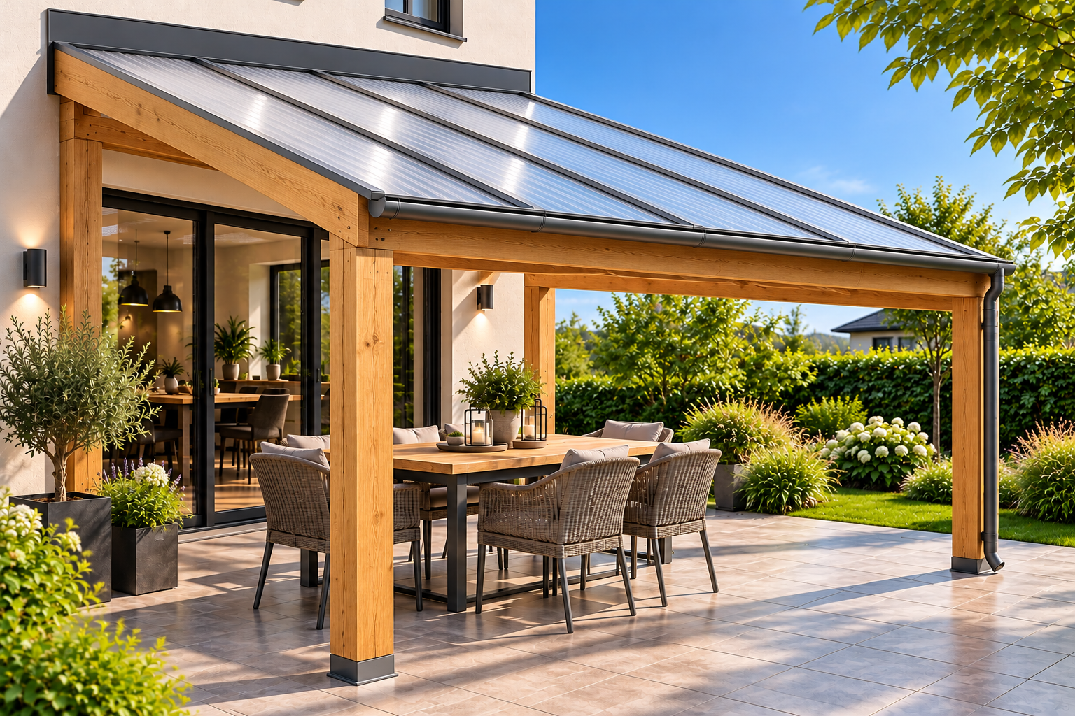 Terrassenüberdachung Leimholz-Terrassendachkonfigurator