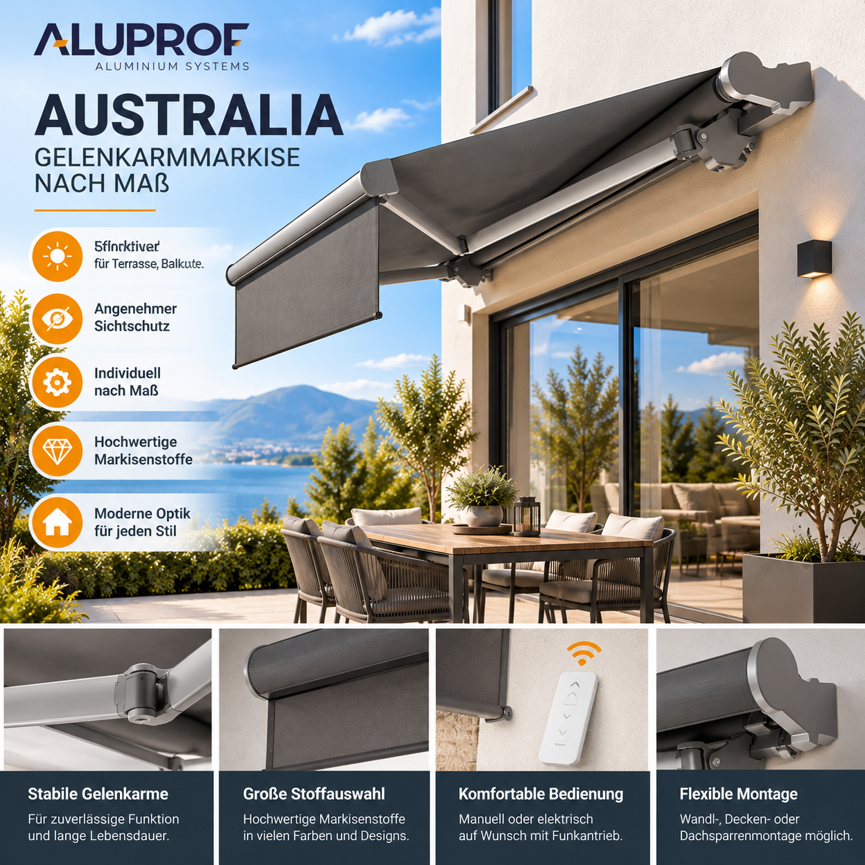 Markise Australia die große Markise