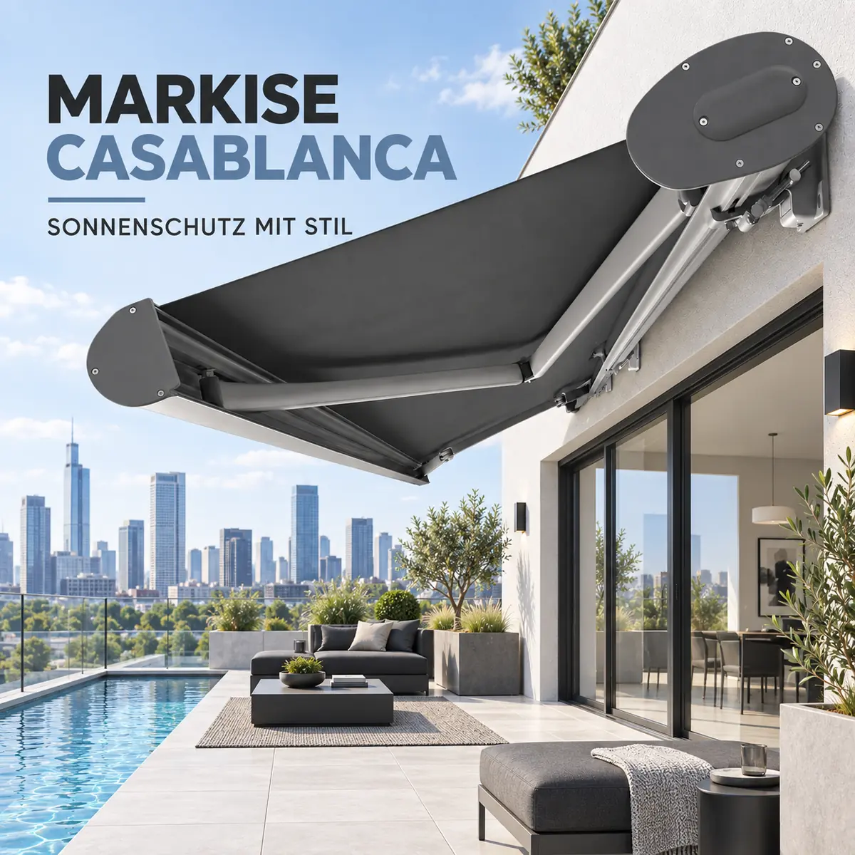 Markise Casablanca Vollkassetten-Markise