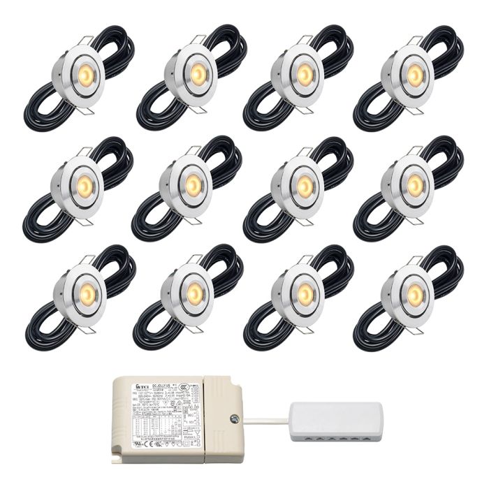 Cree LED Einbaustrahler Toledo io | Kippbar | Warm Weiß | Set mit 4, 6, 8, 10 oder 12 Stück