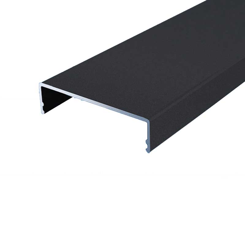 Aluminium Klemmdeckel Anthrazit