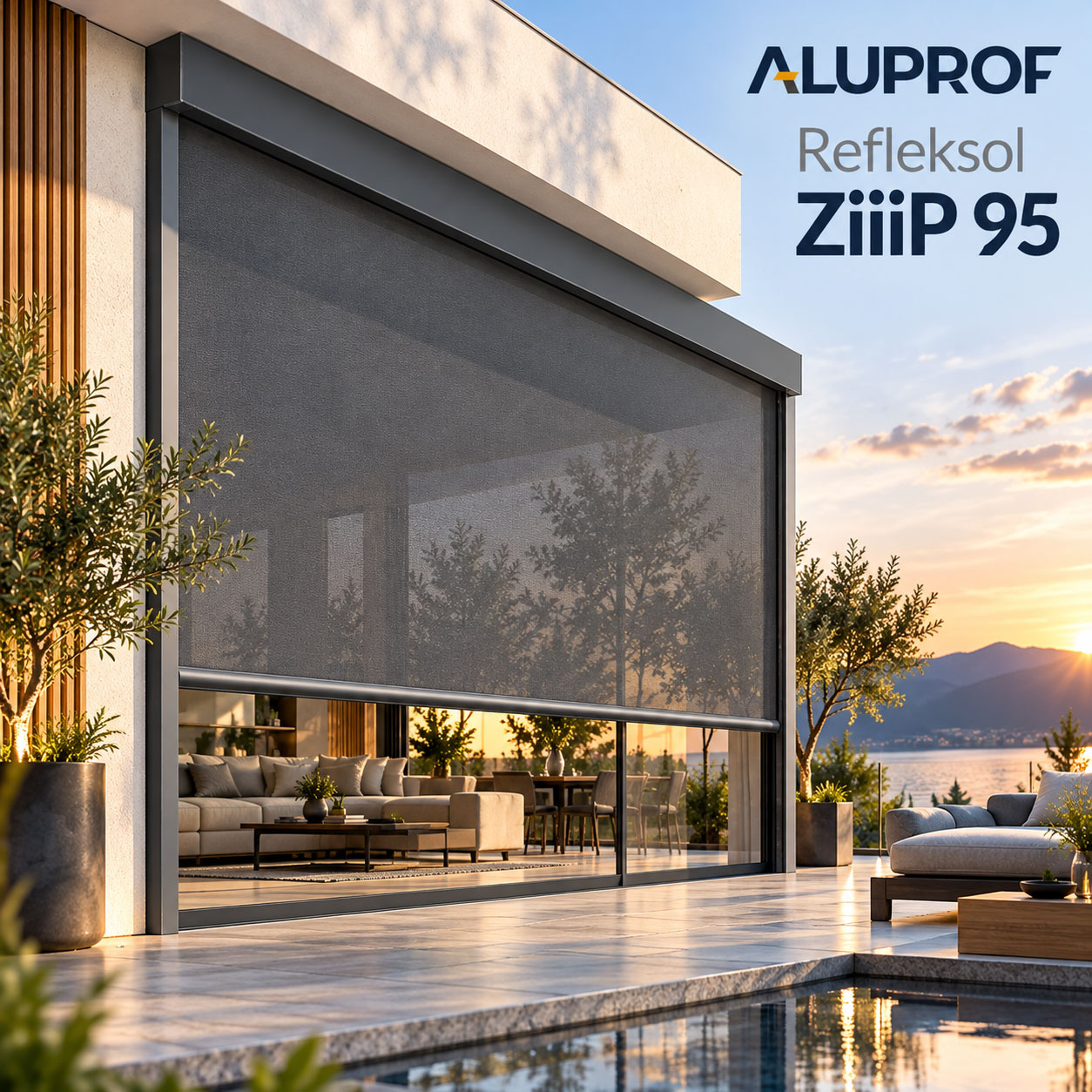 Aluprof R95 ZiiiP Senkrechtmarkise nach Maß