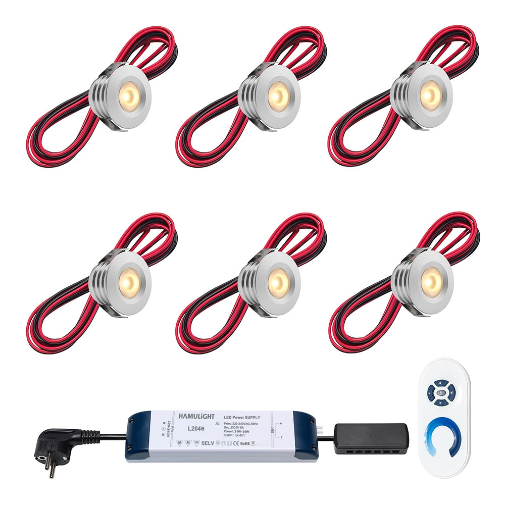 Cree LED Einbaustrahler Pals Cree LED Einbaustrahler Pals ab | Warm Weiß | Set mit 4, 6, 8, 10 oder 12 Stück | Warm Weiß | Set mit 4, 6, 8, 10 oder 12 Stück
