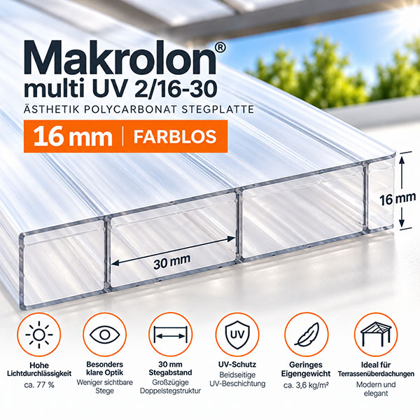 Makrolon multi UV 2-16-30