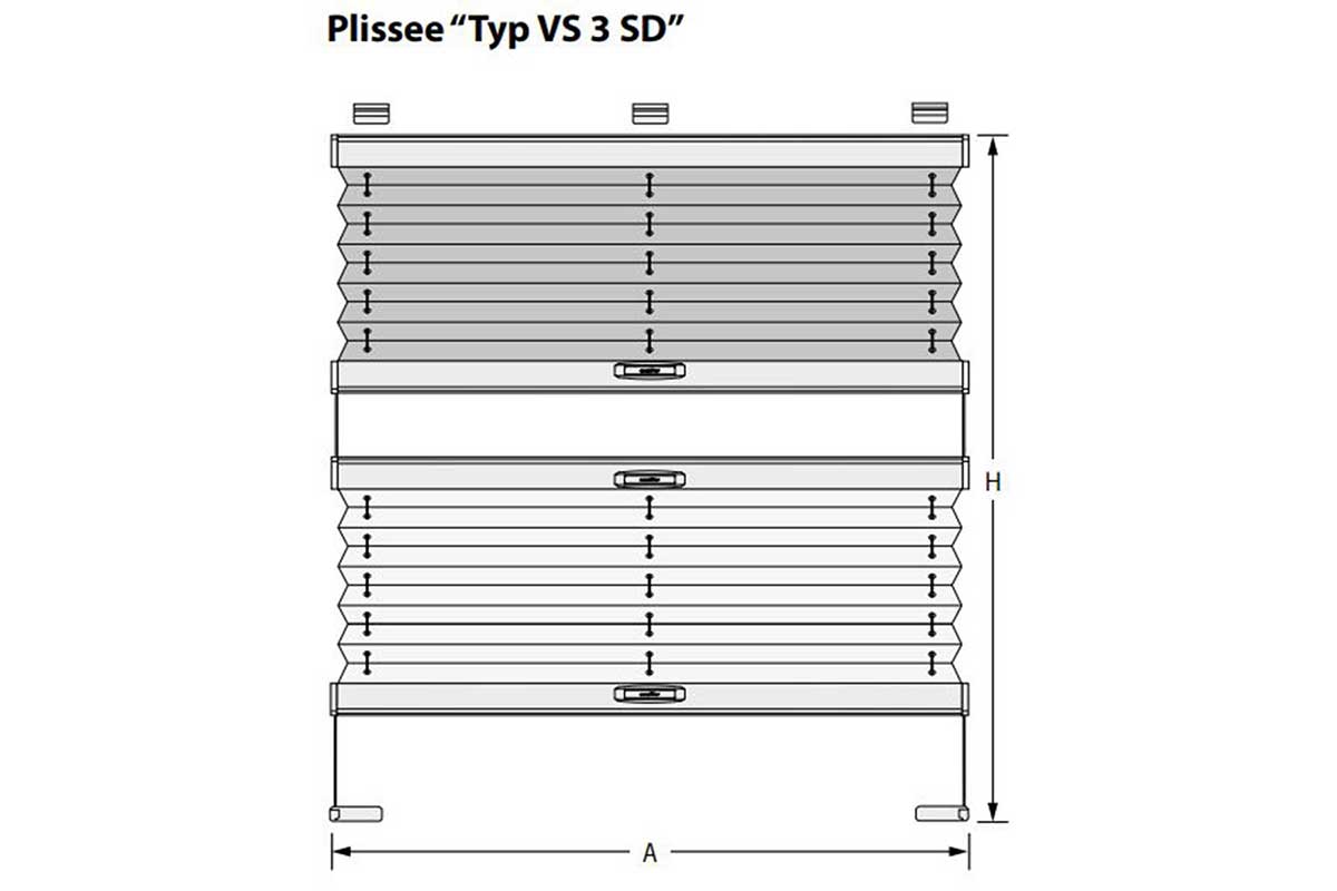 Plissee Typ VS 3 SD