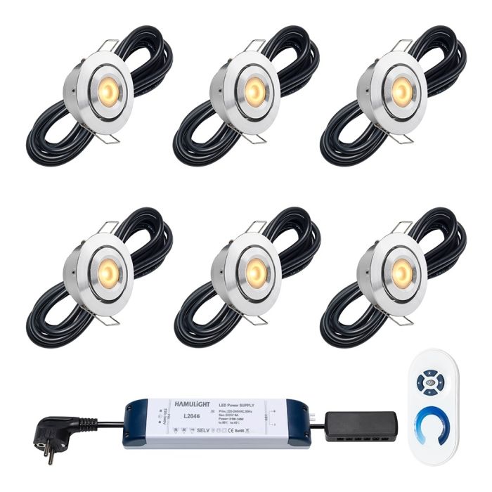 Cree LED Einbaustrahler Toledo ab | Kippbar | Warm Weiß | Set mit 4, 6, 8, 10 oder 12 Stück