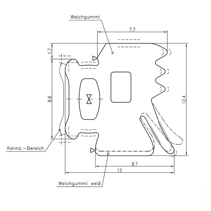 Kombigummi für 10 mm Platten