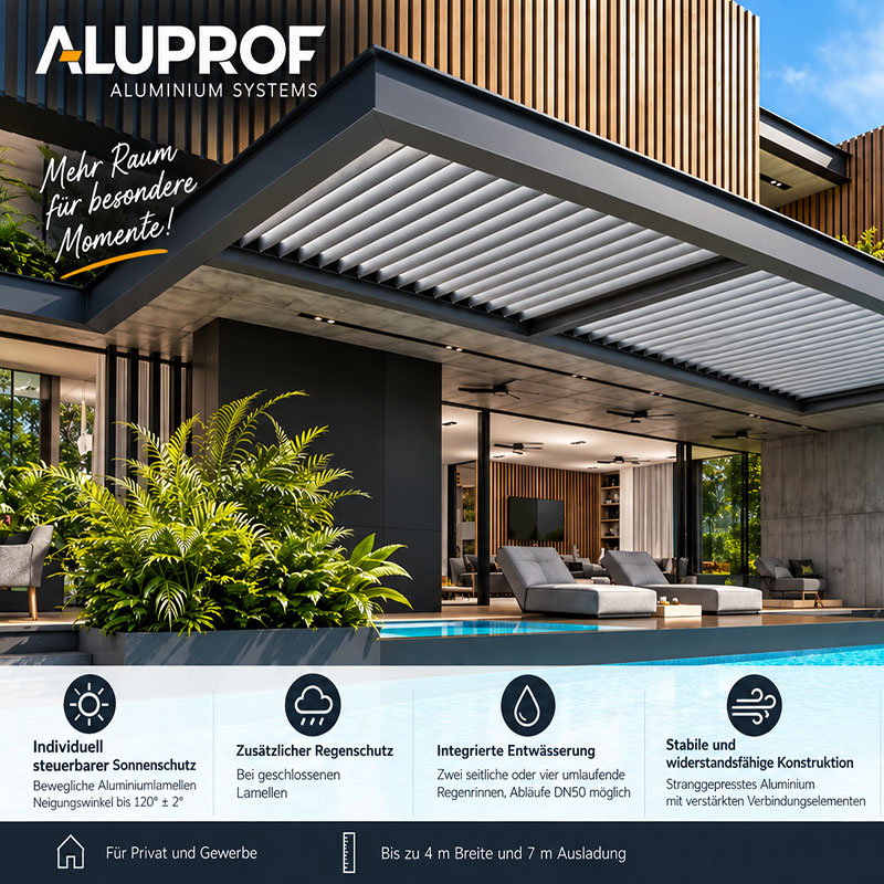 Pergola Solid Sunbreaker SB 400 R Pro