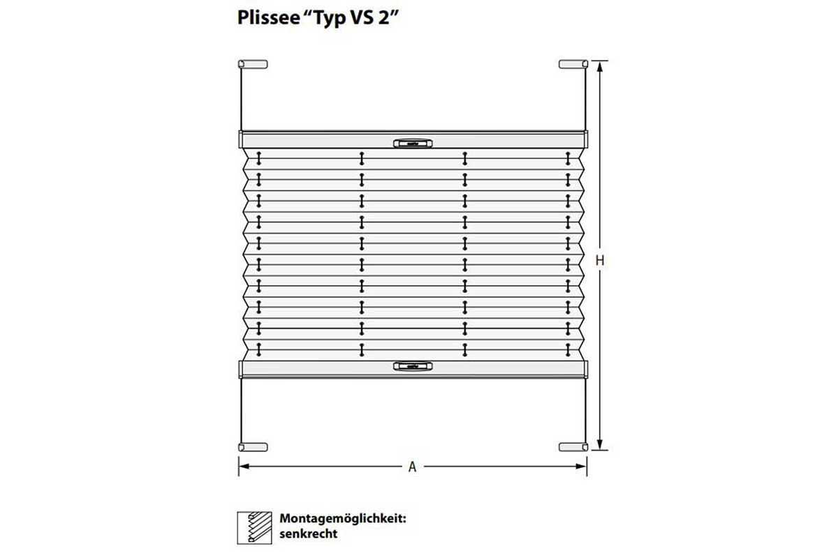 Plissee Typ VS2
