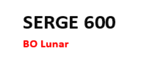 Serge 600 BO Lunar