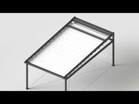 Terrassendachmarkise Pergola Solid freistehend Terrassendachmarkise Pergola Solid freistehend